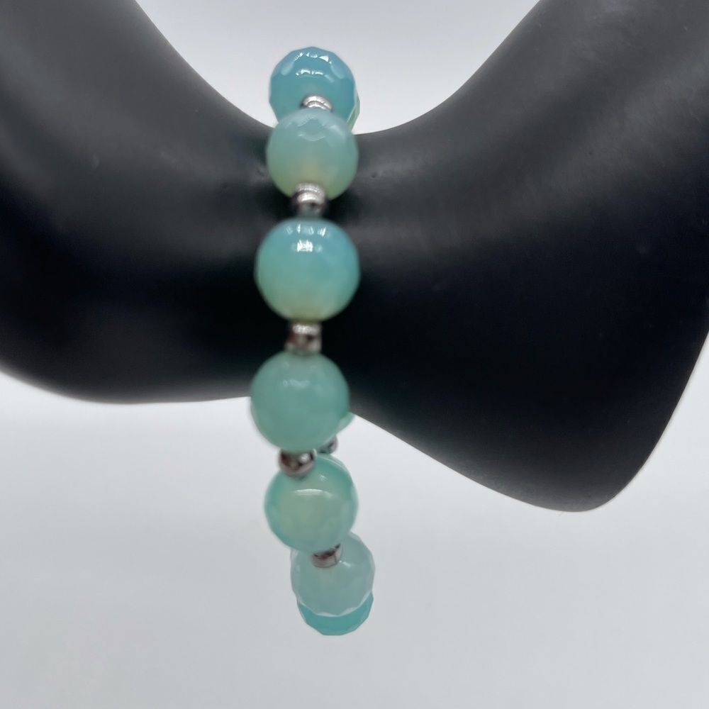 Aqua Blue Crystals Bracelet